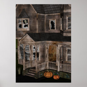 Spökat hus poster
