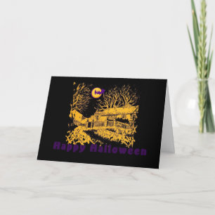 Spökat husHalloween kort