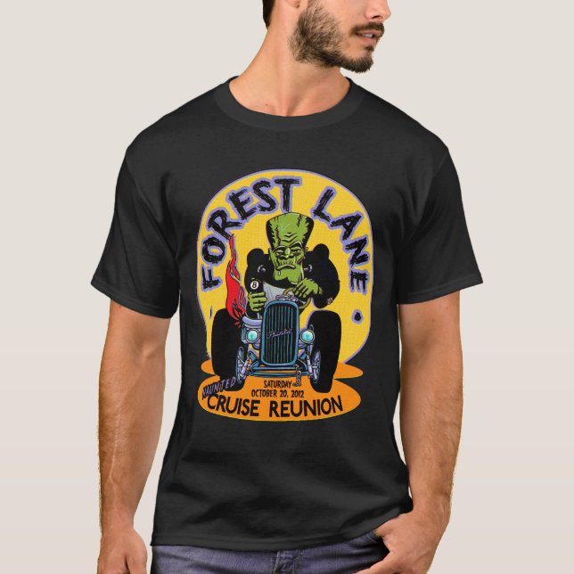 Spökat kryssningmöte för skog Lane T-shirt (Framsida)