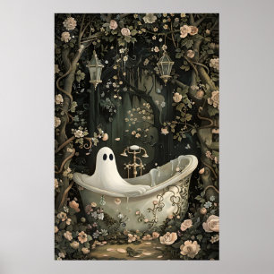 Spökbadkar Porträtt Tryck, Mörk Akademi Poster
