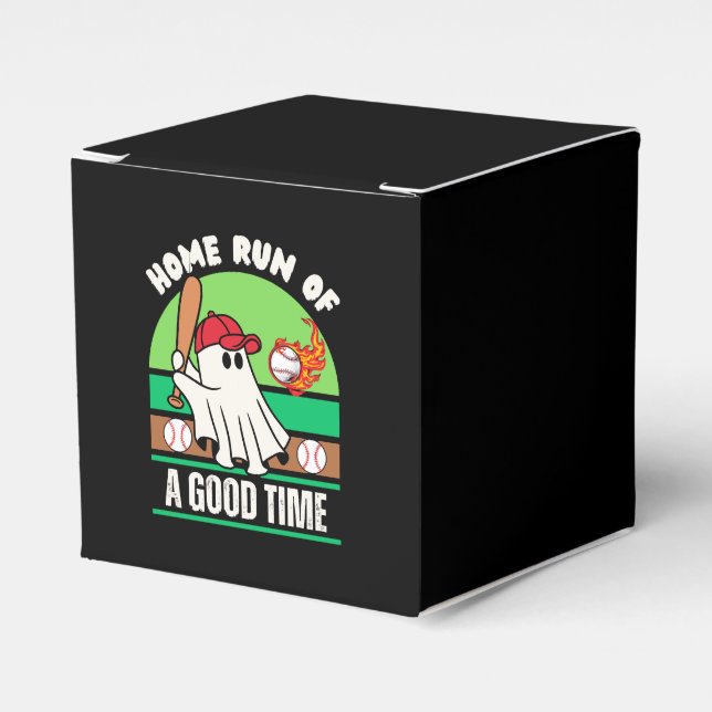 Spökbasebollspelare Halloween Presentaskar (Framsidan Sidan)