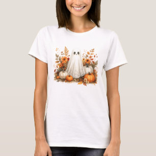 Spökblommor i spets t shirt