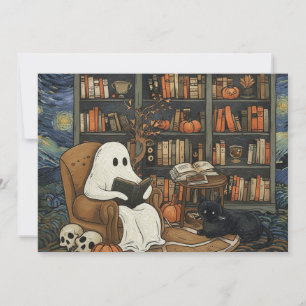 Spökboksläsare Läs bok Litteraturälskare Inbjudningar