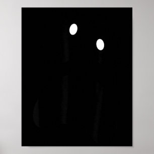 Spökdumma ansiktet spöklik Halloween spökt ansikte Poster