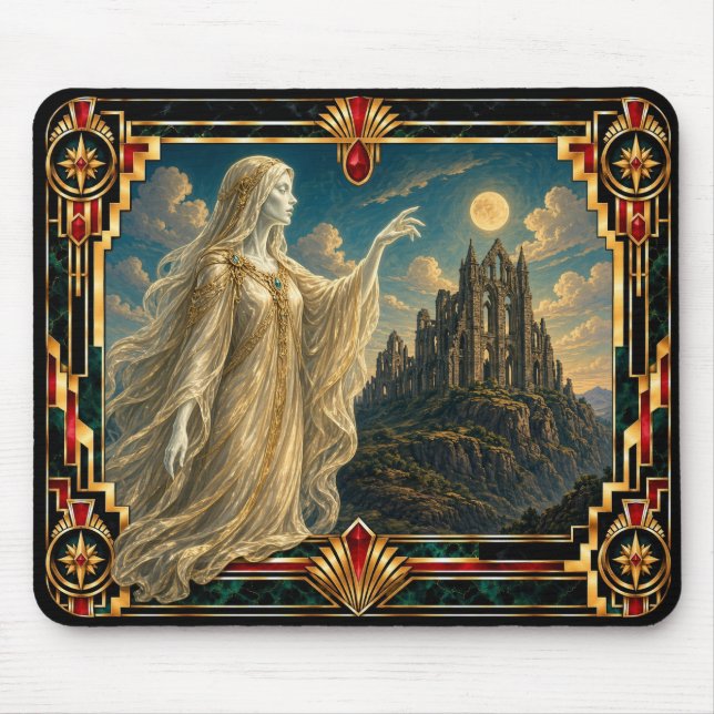 Spöke, Art Deco Myttisk Musmatta (Framsidan)