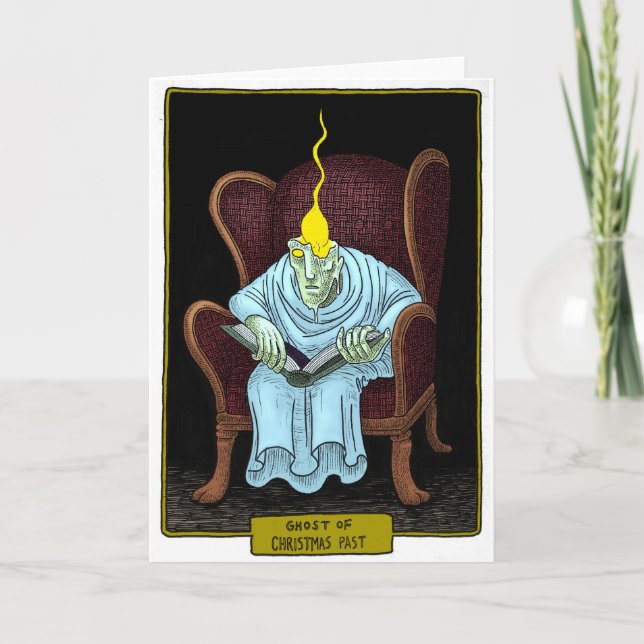 spöke av förgången jul helgkort (Framsida)
