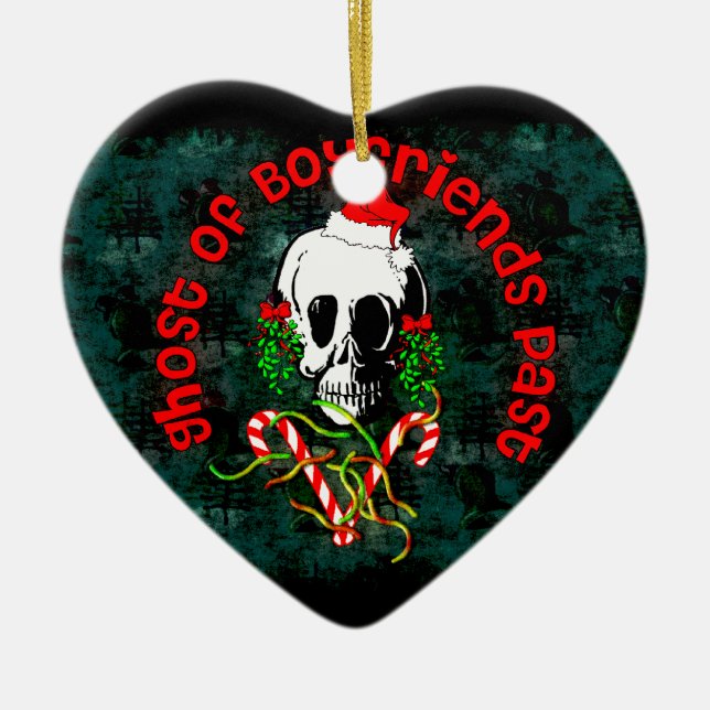 Spöke av förgångna pojkvänner julgransprydnad keramik (Framsidan)