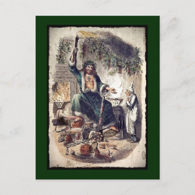 Spöke av julklapp helg vykort (Framsida)