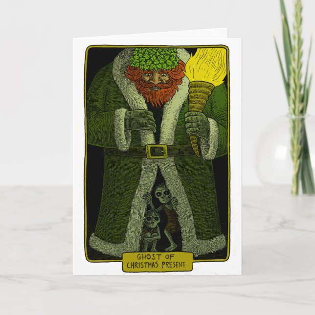 spöke av julklapp helgkort (Framsida)