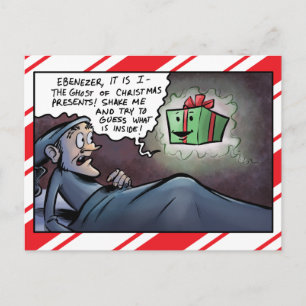 Spöke av julklappar Scrooge Helg Vykort