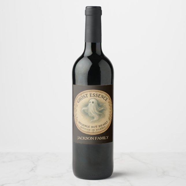 Spöke Essens Dryck Vin Etikett (Framsida)