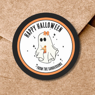 Spöke Gott Halloween Runt Klistermärke