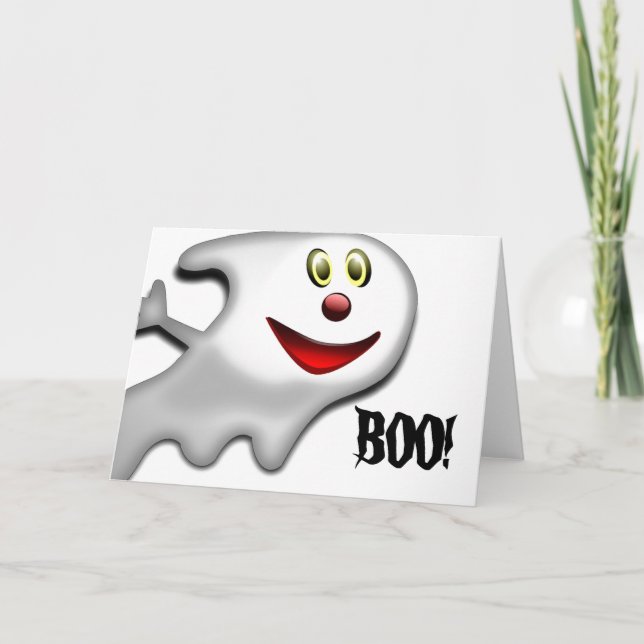 Spöke, Halloween-kort Kort (Framsida)