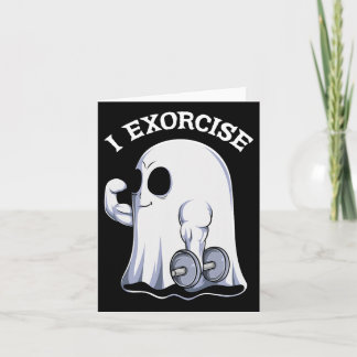 Spöke jag driver ut Kul Gym Träning Workout Spooky Kort