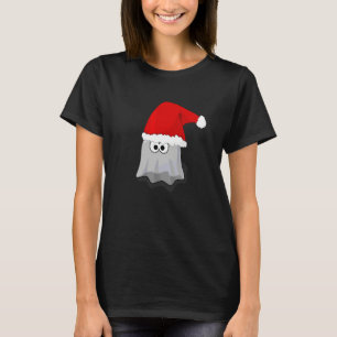 Spöke Med En Tomtelubb Roligt Kuslig Jul Tomte Jul T Shirt