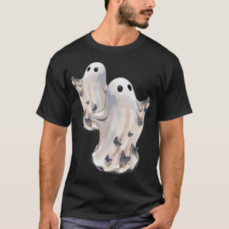 Spöke med små fjärilar Halloween T Shirt