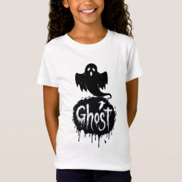 Spöke – Mörk Skräck Droppande Text Konst T Shirt