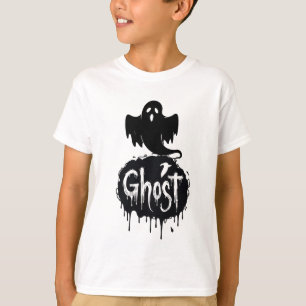 Spöke – Mörk Skräck Droppande Text Konst T Shirt