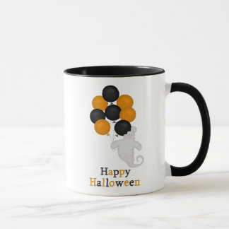 Spöke och ballonghappy halloweenmugg mugg