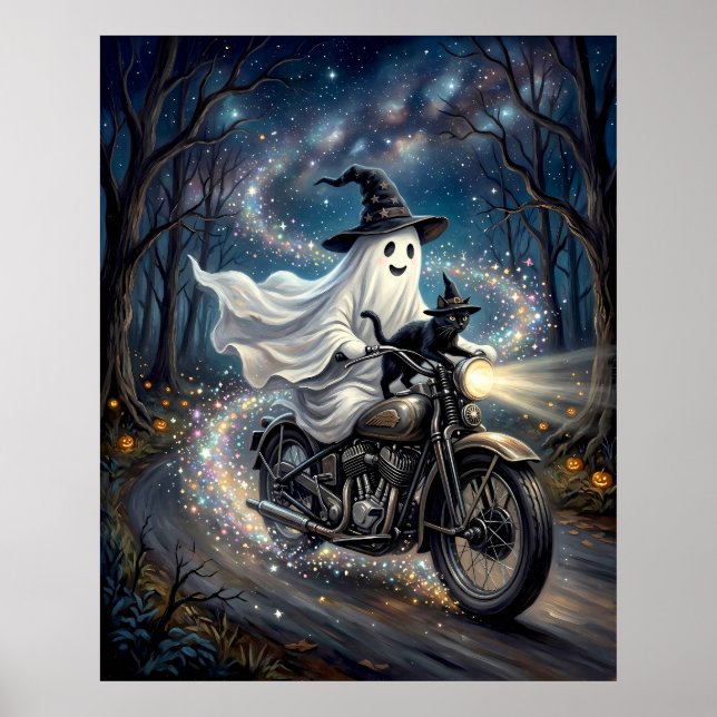 Spöke på motorcykel poster (Framsidan)