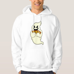 Spöke på poker med pokerkort hoodie