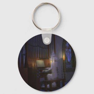 Spöke som leker organ Keychain Nyckelring