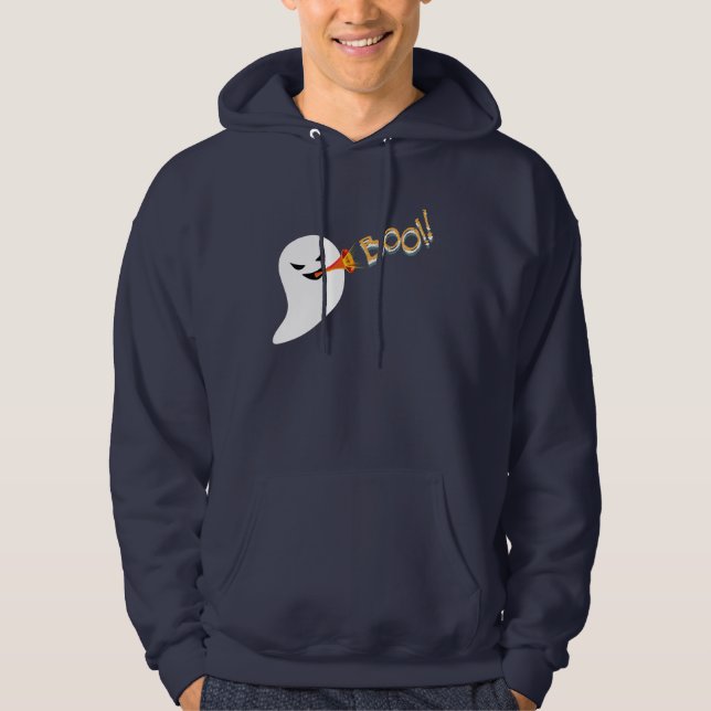 Spöke spelar och sjunger boo hoodie (Framsida)