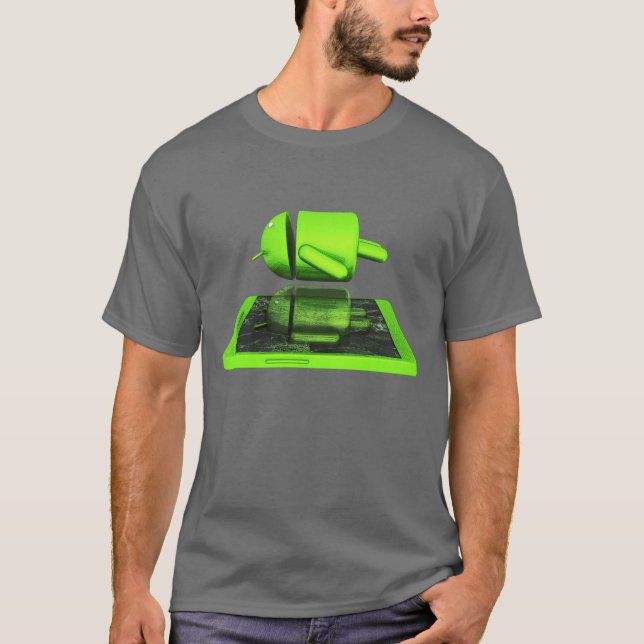 SpökeAndroid Tee Shirt (Framsida)