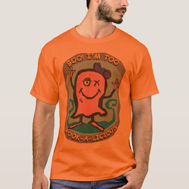 SpökeBU! Mig för förmiddag Spöke-en-lichos för T-shirt (Framsida)
