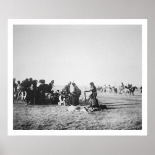 Spökedansen, South Dakota, 1890 (b-/wfotoet) Poster