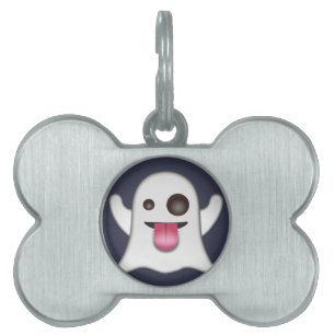 Spökeemoji Namnbricka Husdjur