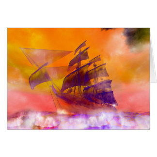 Spökefrakt Hälsningskort