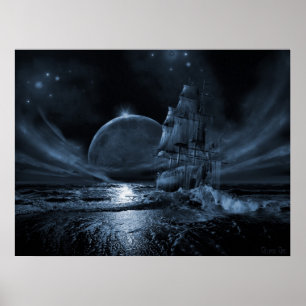 Spökefraktserie: Fullmåneresning Poster