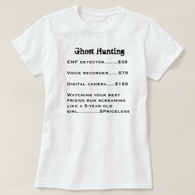 Spökejaktutslagsplats Tee Shirt (Design framsida)