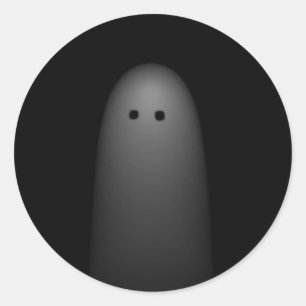 Spökeklistermärkear Runt Klistermärke