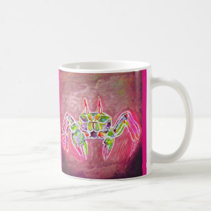 Spökekrabba i rosor kaffemugg