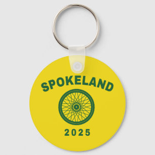 Spokeland Oakland Cycling California Cyclist Nyckelring