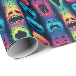 Spökemojiljus - Hemsökta neonspöken Presentpapper