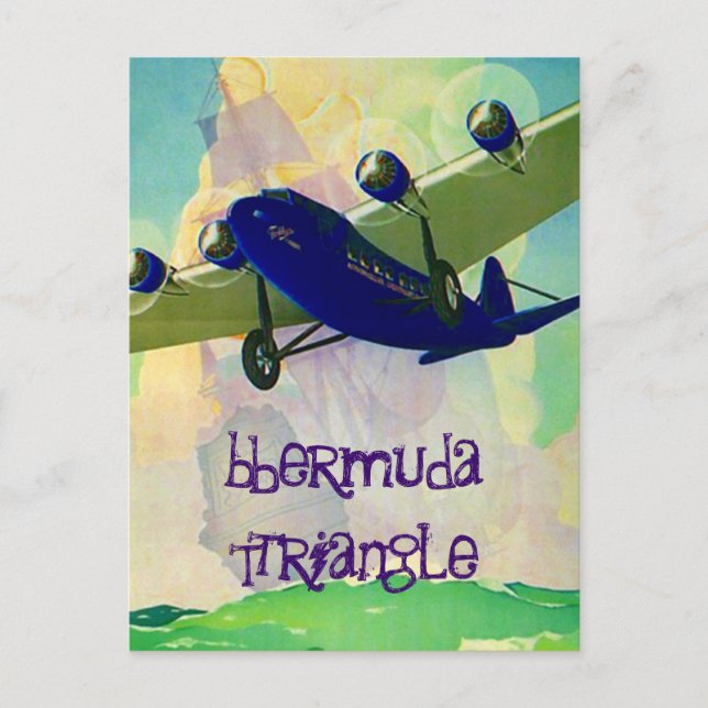 Spöken av det mystiska Bermuda-triangeln Vykort (Framsida)
