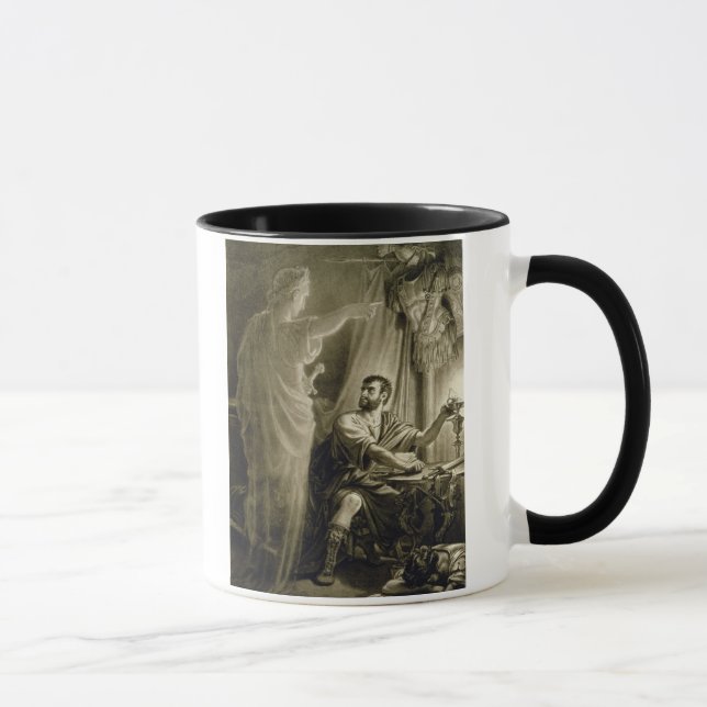 Spöken av Julius Caesar, i leken av William Mugg (Höger)