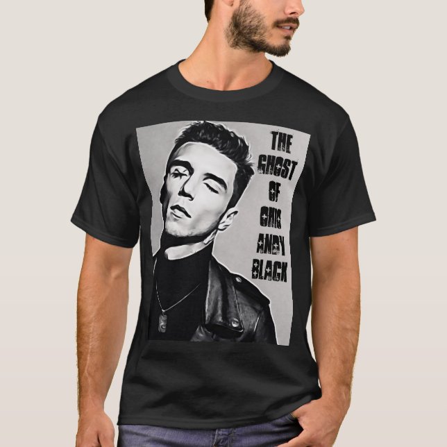 Spöken av Ohio Andy den svart T-tröja T Shirt (Framsida)
