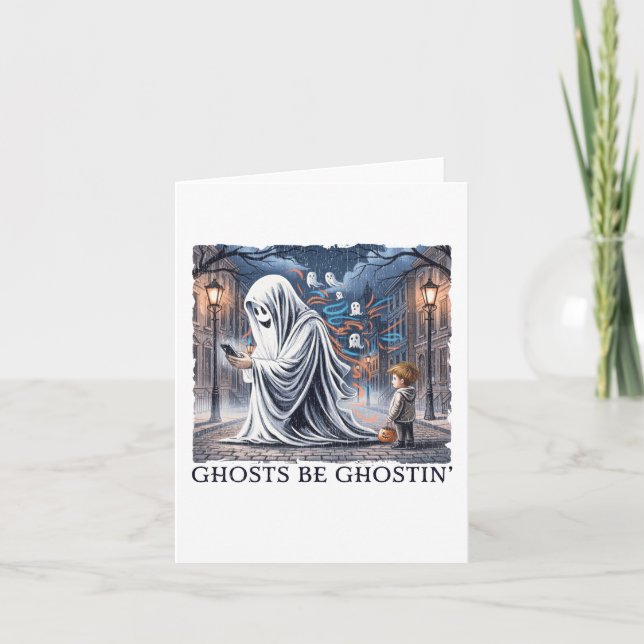 Spöken Be Ghostin" Kort (Framsida)
