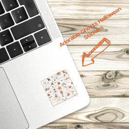 Spöken Bingo Fyrkantigt Klistermärke