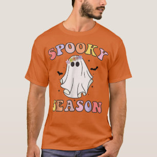 Spöken Costume Groovy Ghost Spooky Season Retro Ha T Shirt