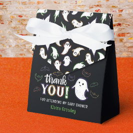 Spöken & Fladdermus Halloween Baby Shower Tack Presentaskar