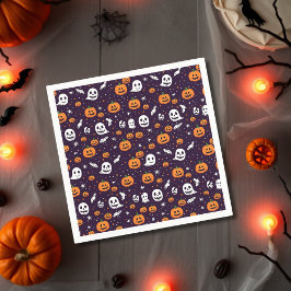 Spöken, Ghouls och Pumpkins Halloween fest Pappersservett
