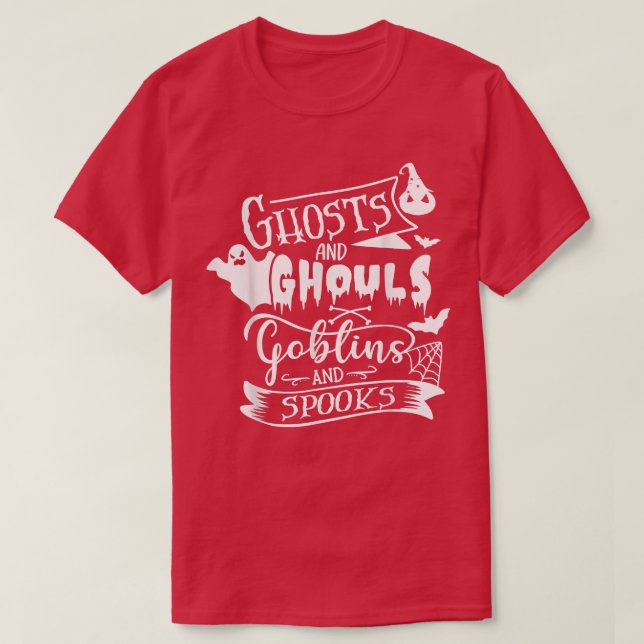 Spöken Goblins Ghouls Funny Women's Halloween 638 T Shirt (Design framsida)
