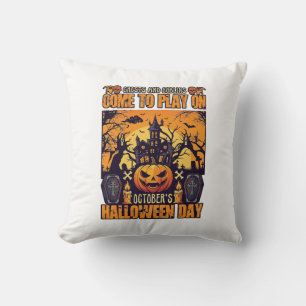 Spöken Goblins Halloween Kom Lek Oktober Spöklik Kudde