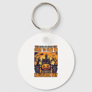 Spöken Goblins Halloween Kom Spela Oktober Spöktom Nyckelring