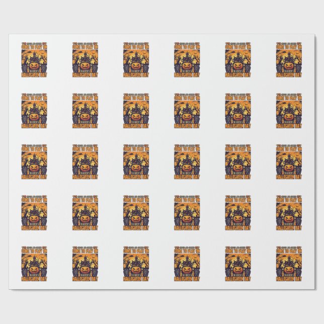 Spöken Goblins Halloween Kom Spela Oktober Spöktom Presentpapper (Platt)